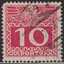Austria 1908 Numeros 10 K Rojo Scott J38